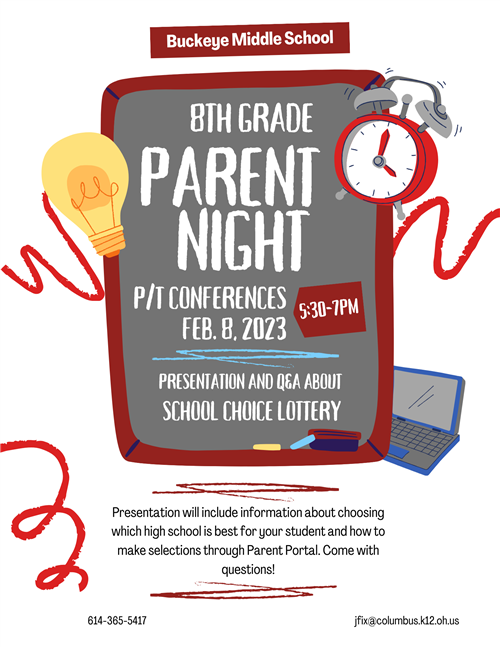8th grade Parent Night